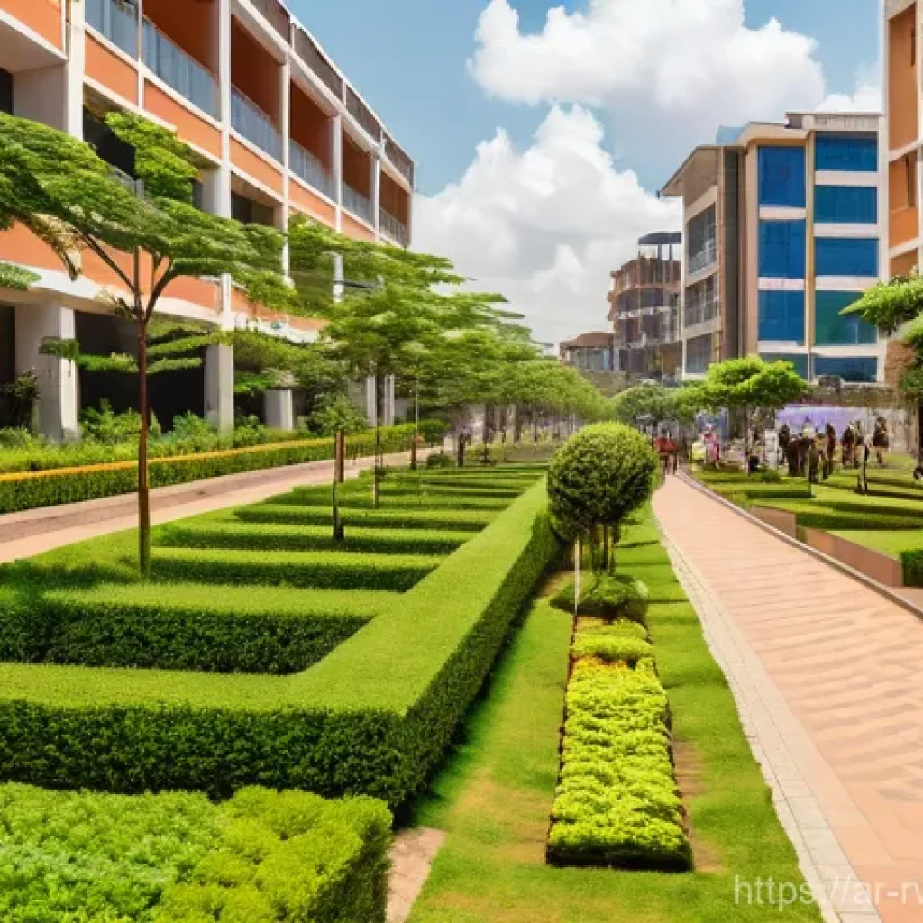 르완다의 도시별 특성 - **Prompt 1: Kigali - Modern Urban Greenery and Community Spirit**
"A wide-angle shot of a meticu...