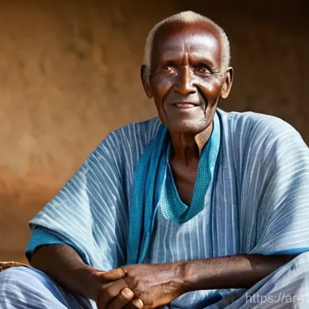 르완다의 주요 전통 악기 소개 - **Prompt 1: The Sage and His Inanga**
"A portrait of a wise, elderly Rwandan man, deeply engross...
