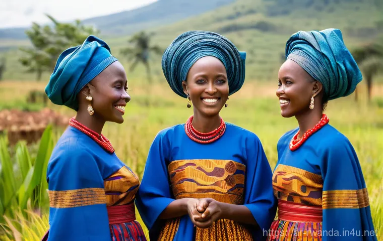 르완다 전통 춤 공연장 - **Prompt 1: Dynamic Intore Warrior Dance Performance**
    "A group of proud Rwandan Intore male dan...