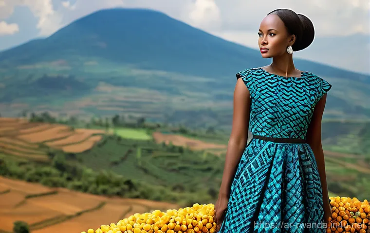 르완다의 문화 예술 지원 프로그램 - **Prompt: "A dynamic and inspiring image of a young Rwandan artist, either male or female, deeply en...