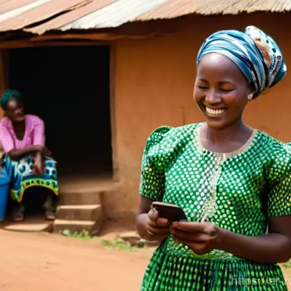 르완다에서의 은행 시스템 - **Prompt 1: "Digital Empowerment in Rural Rwanda"**
"A vibrant and heartwarming scene set in a p...