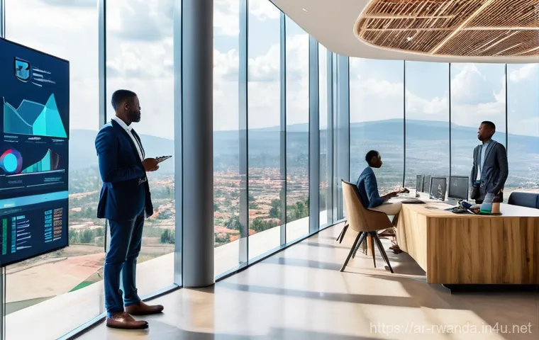 르완다에서의 은행 시스템 - **Prompt 1: "Digital Empowerment in Rural Rwanda"**
    "A vibrant and heartwarming scene set in a p...