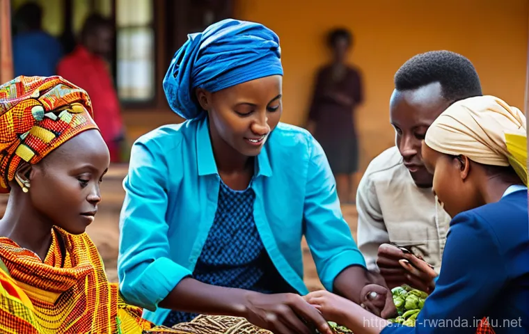 르완다와 미국의 관계 - **Prompt 2: "US-Rwanda Partnership: Health and Education for a Brighter Future"**
    Inside a brigh...