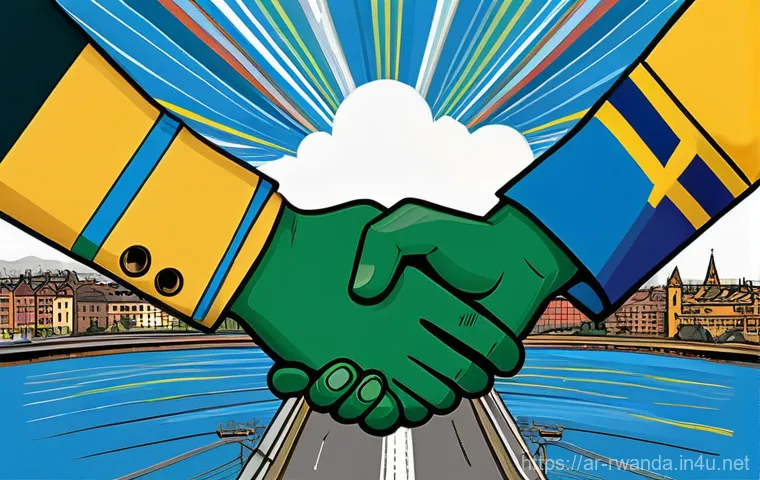 르완다와 영국의 관계 - **Prompt:** A visually rich and allegorical image depicting the historical and diplomatic evolution ...