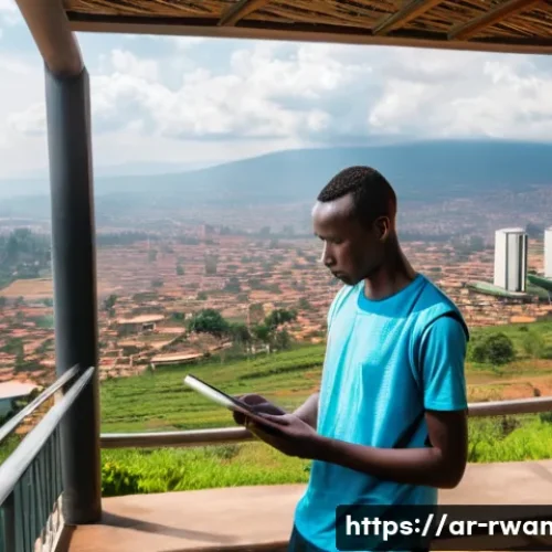 Home 33 르완다의 최신 기술 도입 - **Prompt 1: Rwanda's Digital Horizon**
"A vibrant, wide-angle shot capturing the essence of Rwan...