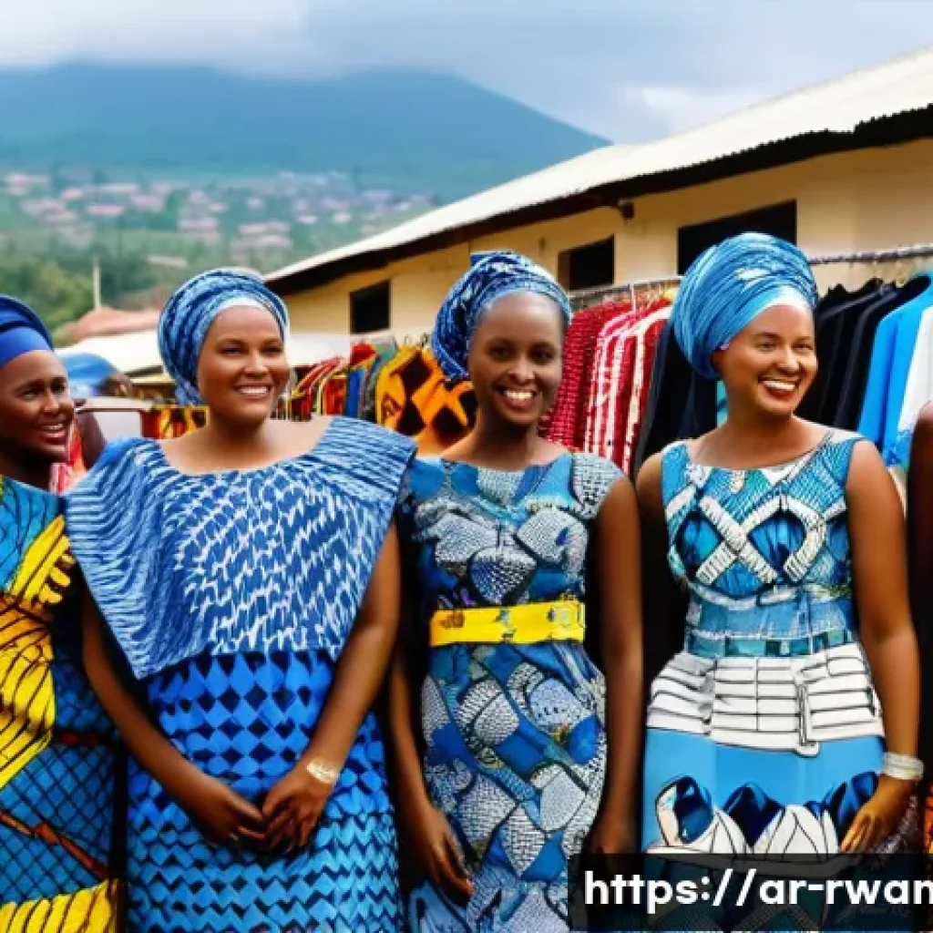 르완다 전통 직물 산업 연구 - **Vibrant Rwandan Textile Market: "Made in Rwanda" Spirit**
"A bustling, sun-drenched outdoor ma...