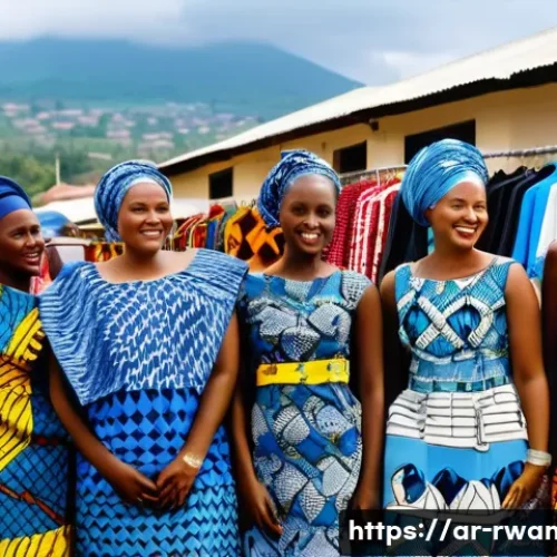 Home 30 르완다 전통 직물 산업 연구 - **Vibrant Rwandan Textile Market: "Made in Rwanda" Spirit**
"A bustling, sun-drenched outdoor ma...